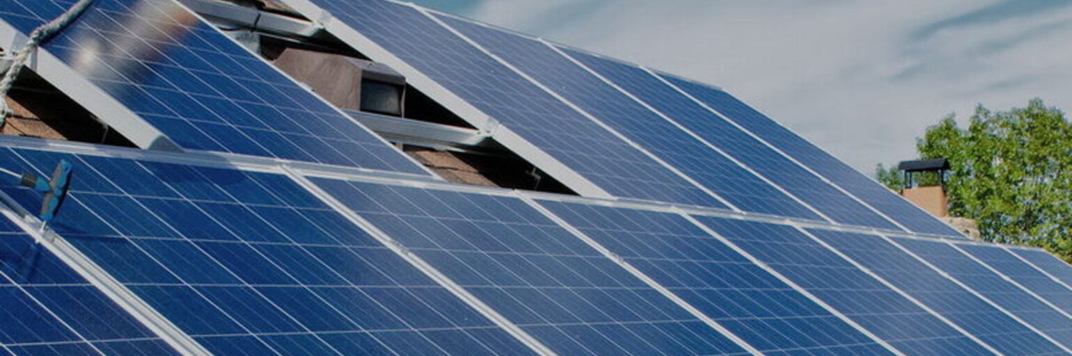 Solar installation on a roof